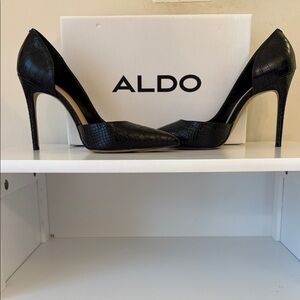 Aldo Black Textured Pumps size 9
